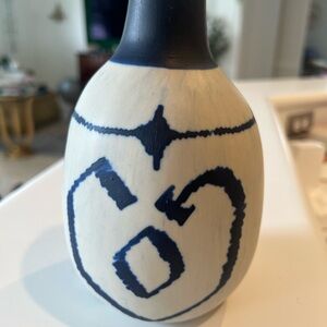 Blue and Grey Decorative Ceramic Vase